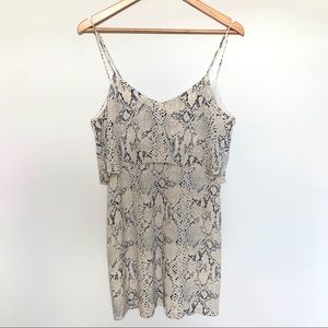 Rory Beca Snakeskin Print Mini Dress